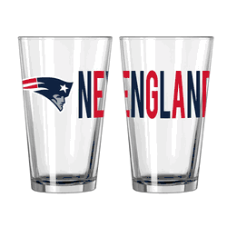 New England Patriots 16oz Overtime Pint Glass