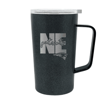New England Patriots 18oz Onyx Hustle Travel Mug