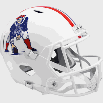 New England Patriots 1982 to 1989 Speed Replica Full Size Throwback Helmet