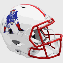 New England Patriots 1990 to 1992 Speed Replica Full Size Throwback Helmet