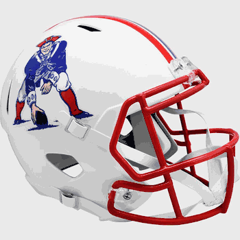 New England Patriots 1990 to 1992 Speed Replica Full Size Throwback Helmet