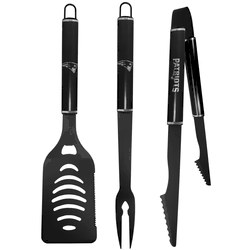 New England Patriots 3 pc Monochromatic BBQ Set