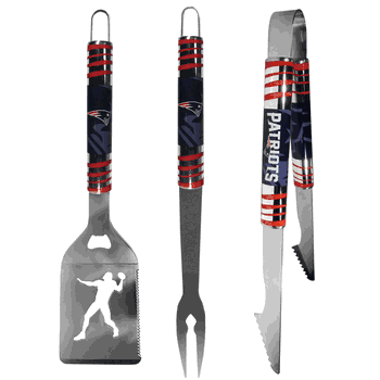 New England Patriots 3 pc Tailgater BBQ Tools