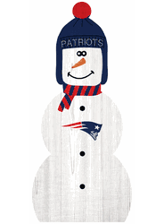 New England Patriots 31" Snowman Leaner