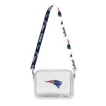 New England Patriots 3D Logo Clear Fanny Fan Purse