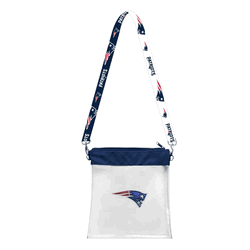 New England Patriots 3D Logo Clear Satchelette
