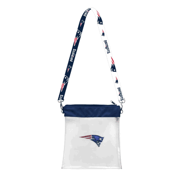 New England Patriots 3D Logo Clear Satchelette