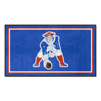 New England Patriots 3ft. x 5ft. Plush Area Rug, NFL Vintage