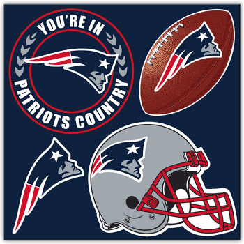 New England Patriots 4 Piece Magnet Set