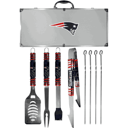 New England Patriots 8 pc Tailgater BBQ Set