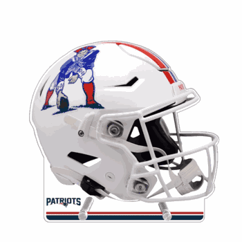 New England Patriots Acrylic Standee, Throwback Helmet