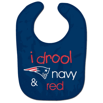 New England Patriots Baby Bib All Pro Style I Drool Design