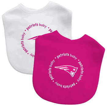 New England Patriots Baby Bibs 2-Pack - Pink