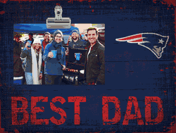New England Patriots Best Dad Clip Frame