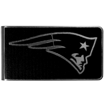 New England Patriots Black and Steel Money Clip