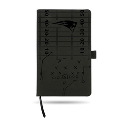 New England Patriots Black Laser Engraved Small Notepad