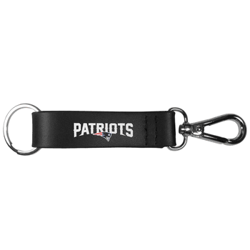 New England Patriots Black Strap Key Chain