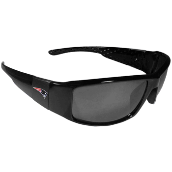 New England Patriots Black Wrap Sunglasses