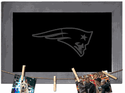 New England Patriots Blank Chalkboard with frame & clothespins 11x19 Sign