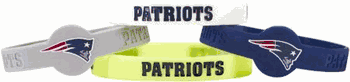 New England Patriots Bracelets 4 Pack Silicone
