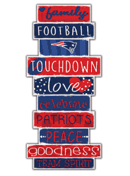 New England Patriots Celebrations Stack 24" Sign
