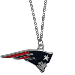 New England Patriots Chain Necklace with Small Charm