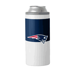 New England Patriots Colorblock 12oz Slim Can Coolie