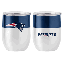 New England Patriots Colorblock 16oz Stainless Curved Beverage
