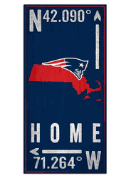 New England Patriots Coordinate 6x12 Sign