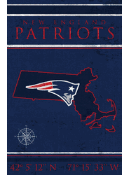 New England Patriots Coordinates 17x26