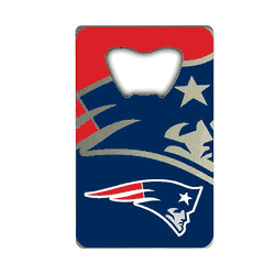 New England Patriots Credit Card Style Bottle Opener - 2 x 3.25