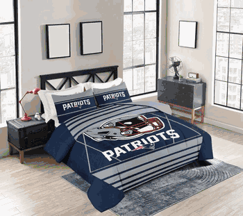 New England Patriots Crosser Bedding Comforter Set F/Q