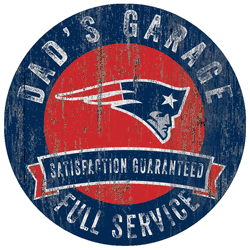New England Patriots Dad's Garage Sign
