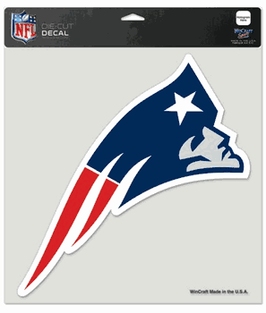 New England Patriots Decal 8x8 Die Cut Color