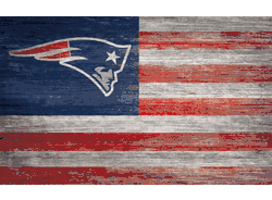 New England Patriots Distressed Flag 11x19