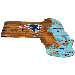 New England Patriots Distressed State with Logo