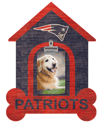 New England Patriots Dog Bone House Clip Frame