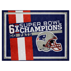 New England Patriots Dynasty 8ft. x 10ft. Plush Area Rug