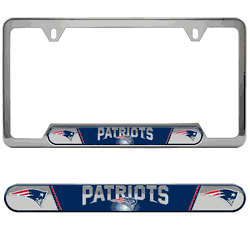 New England Patriots Embossed License Plate Frame, 6.25in x 12.25in