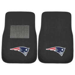 New England Patriots Embroidered Car Mat Set - 2 Pieces