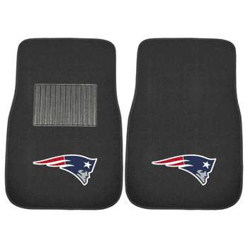 New England Patriots Embroidered Car Mat Set - 2 Pieces
