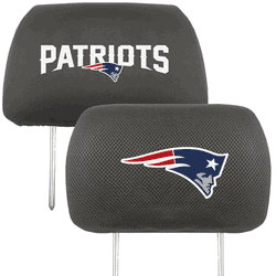 New England Patriots Embroidered Head Rest Cover Set - 2 Pieces