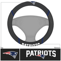 New England Patriots Embroidered Steering Wheel Cover