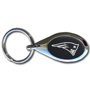 New England Patriots Etched Key Chain