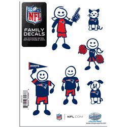 New England Patriots Family Decal Set Small
