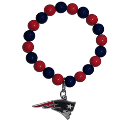 New England Patriots Fan Bead Bracelet