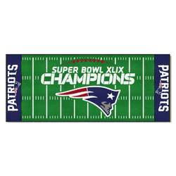 New England Patriots Field Runner Mat - 30in. x 72in., 2015 Super Bowl XLIX Champions