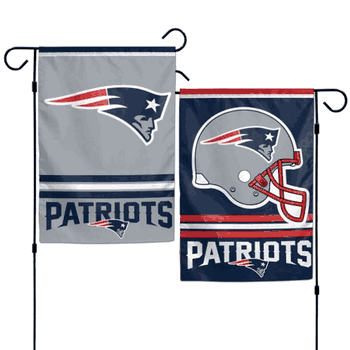 New England Patriots Flag 12x18 Garden Style 2 Sided
