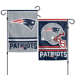 New England Patriots Flag 12x18 Garden Style 2 Sided