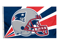 New England Patriots Flag 3x5 Helmet Design